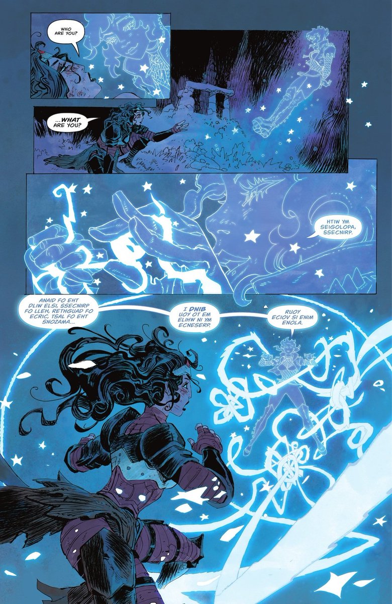 JustDaemata's tweet photo. I'm not built for reading Zatanna's dialogue, I'm too dumb for it https://t.co/6hU7aZbSQz