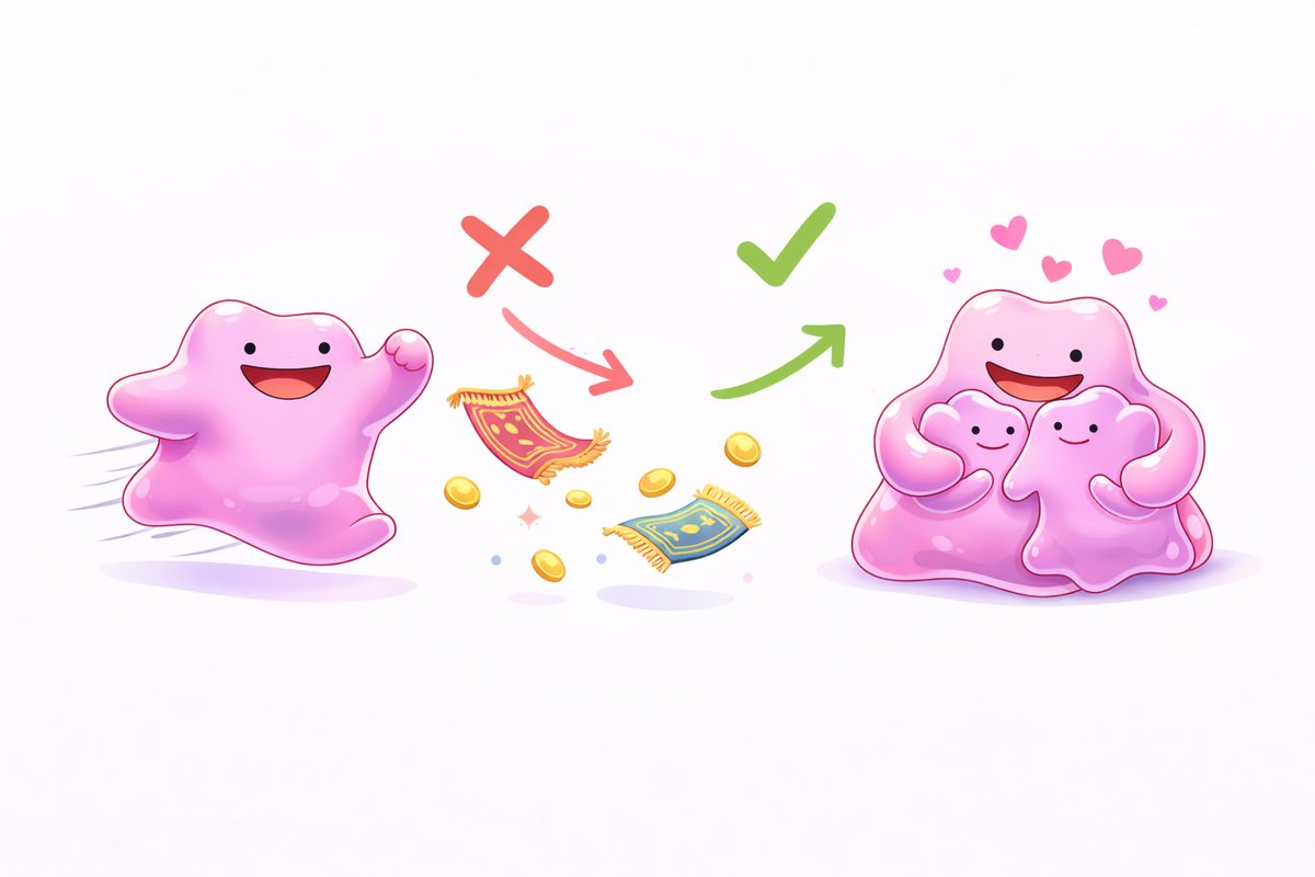 Stop chasing rugs, build a community!!

Let me know what you think we can do to take our community to new highs, send a DM or leave a comment.