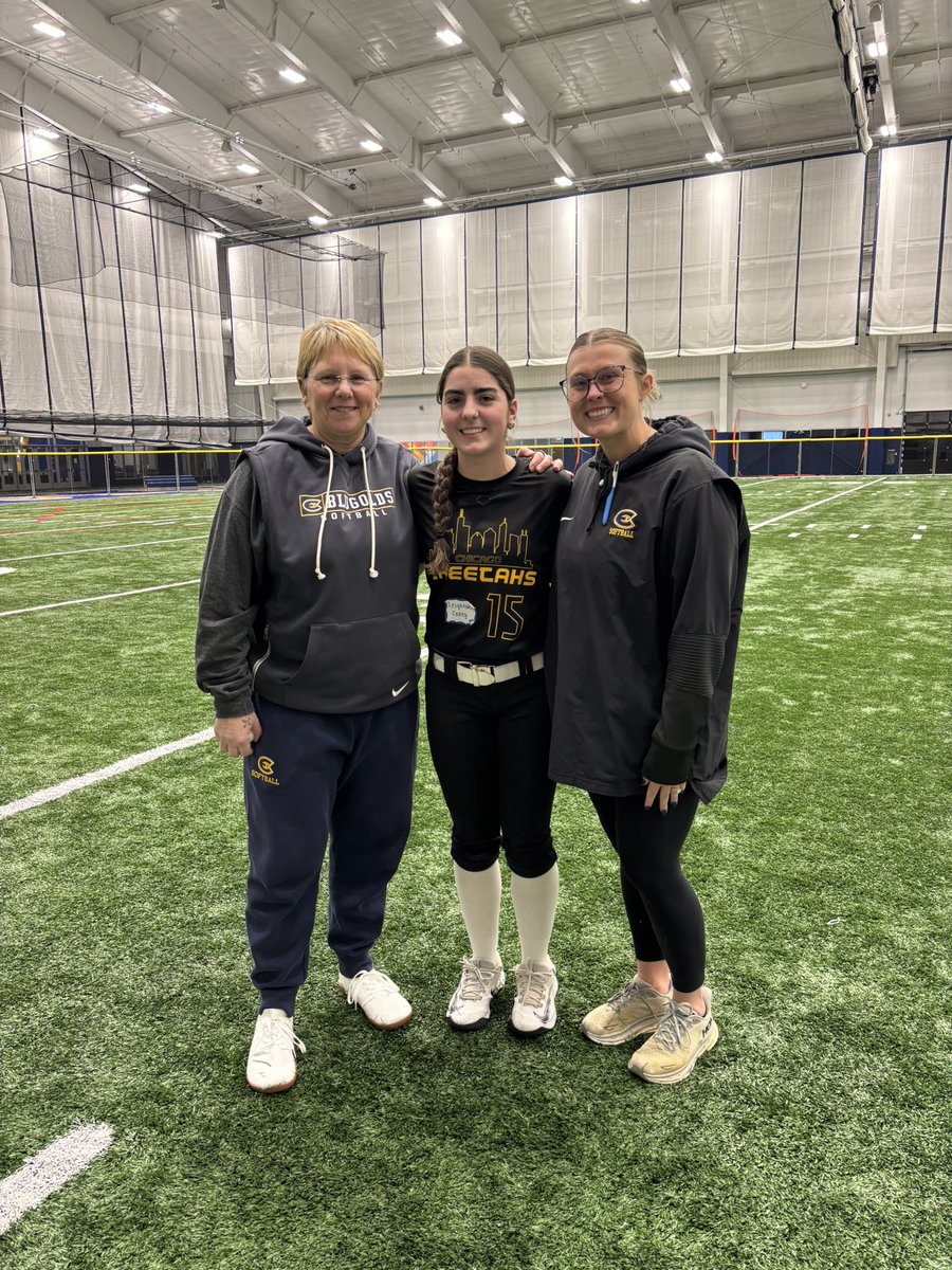 Thank you <a href="/UWECSoftball/">Blugold Softball</a> for inviting me to the camp yesterday! I loved learning more defensive skills and your defense routines! Also got to see my friend and current player <a href="/ChloeRicard6/">Chloe Ricard 2025</a> 
🥳🥳
<a href="/place_abbey72/">Abigail Place</a> <a href="/BlugoldCoachH/">Leslie Huntington</a> <a href="/BullockChicago/">Chicago Cheetahs 18U BB</a> <a href="/ryp_hitting/">RYP</a>