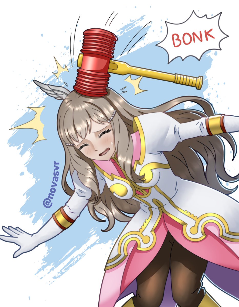 novasvr's tweet image. Sumia dressed as Estelle from Tales of Vesperia for @mrcrulez, who won my art giveaway, congrats!!
#FireEmblem