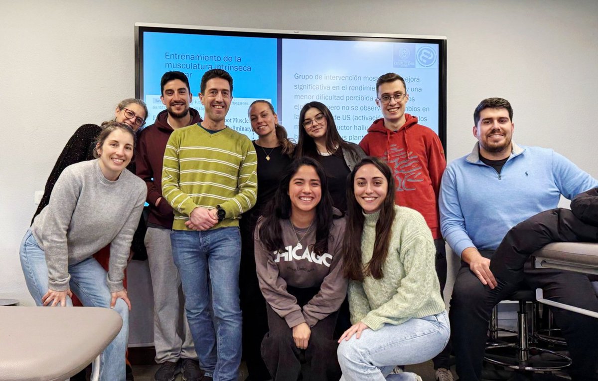 Día estupendo con los alumnos del Experto de Control Postural Estabilidad del Core y Fuerza del Pie de la UCM