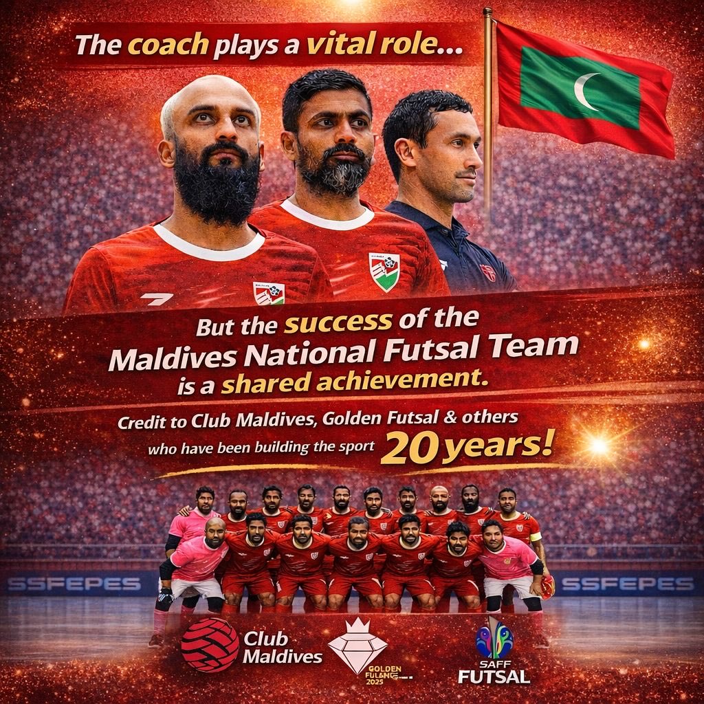 Congratulations Maldives National Futsal Team , for making history champions of first SAFF Futsal Tournament.