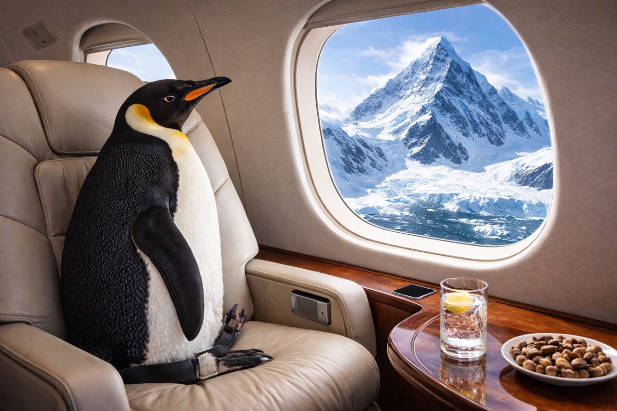 "Who says a penguin can't fly?"