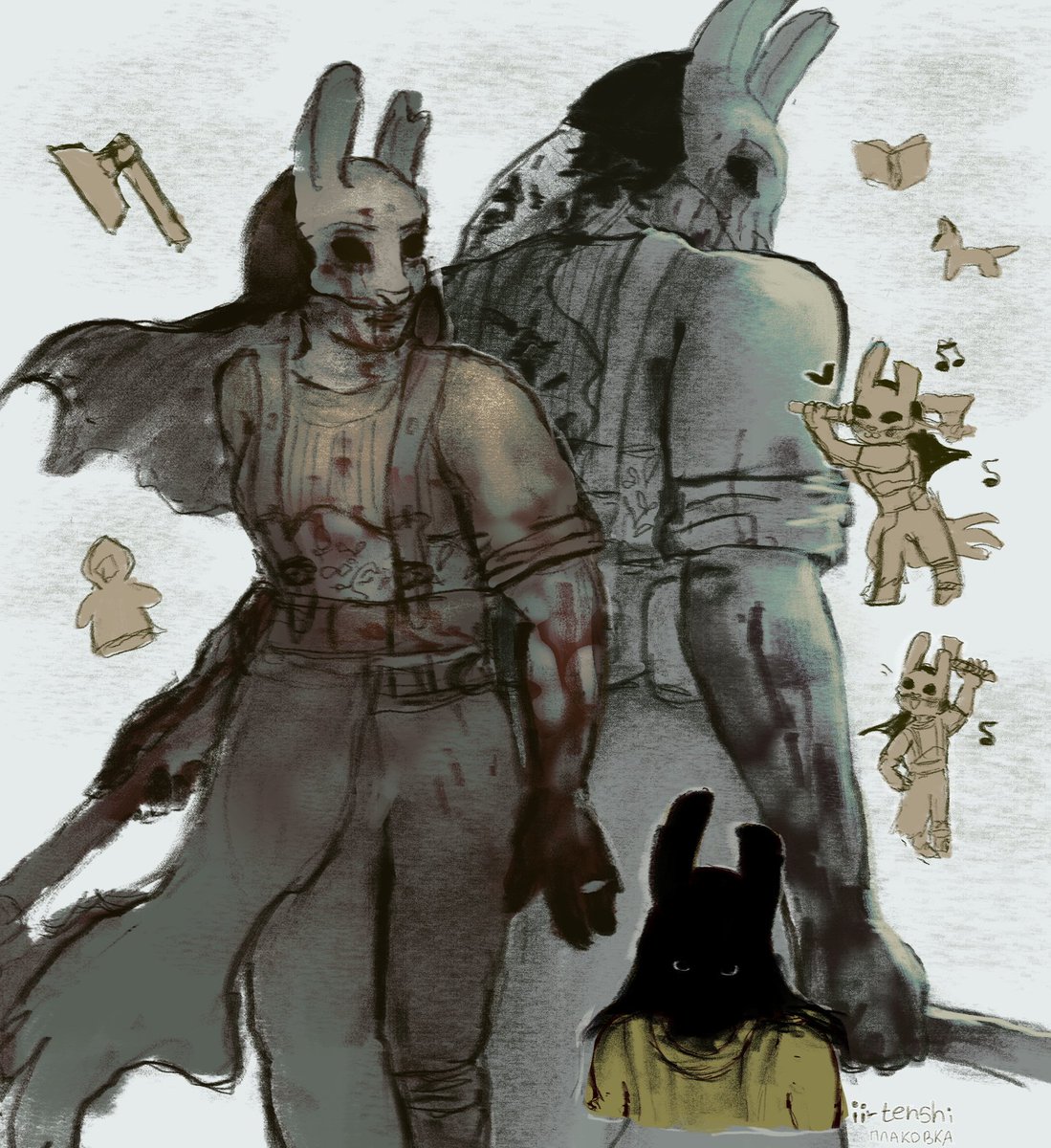 jjwijjch's tweet image. Huntress my big lady,,,,, 

#dbdfanart #dbd #DeadByDaylight #Huntress