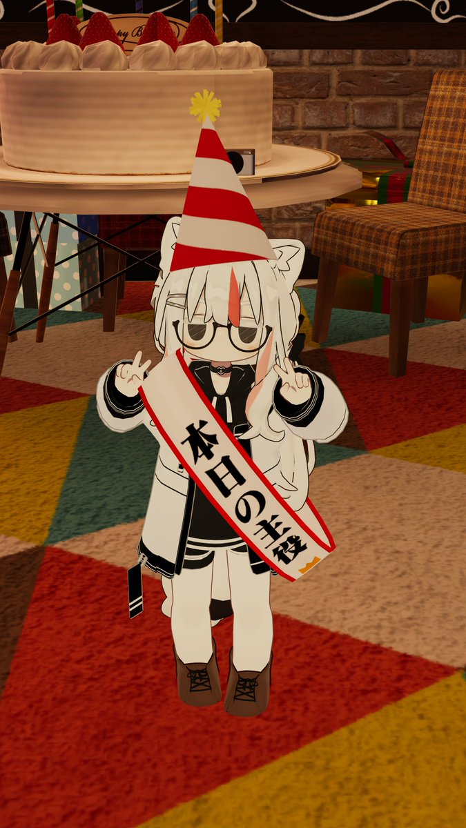 R_gray0125_VRC's tweet photo. 誕生日らしいよ https://t.co/3qBF3lpp09