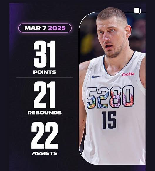 rowe__boat's tweet photo. Putting up jokic numbers in the family group chat https://t.co/ijr0n5K4va