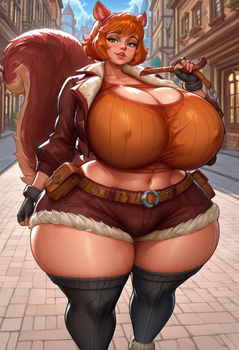 Mastermindskech's tweet photo. Squirrel Girl #AIart #AIイラスト #AIillustration #aiartwork #SquirrelGirl #MarvelRivals #fanart https://t.co/UD2mF8kD6n