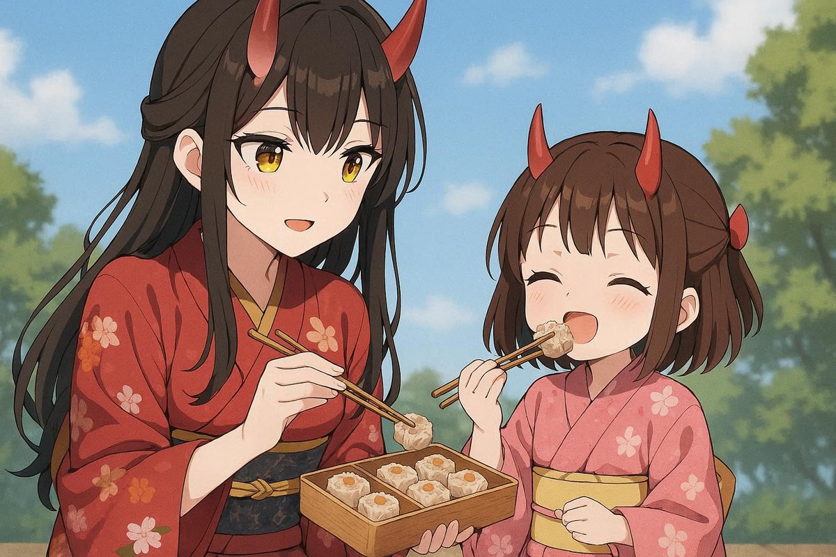 鬼ちゃん ★ ○普段遊び○節分だ！豆まきだ！赤鬼青鬼とツイスターゲームだ！まー