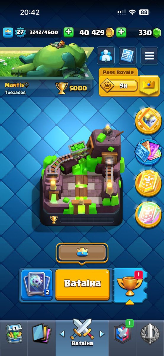 NodeJR's tweet image. Em uma semana e meia minha namorada quase chegando na mesma arena que eu 😭🙏🏻