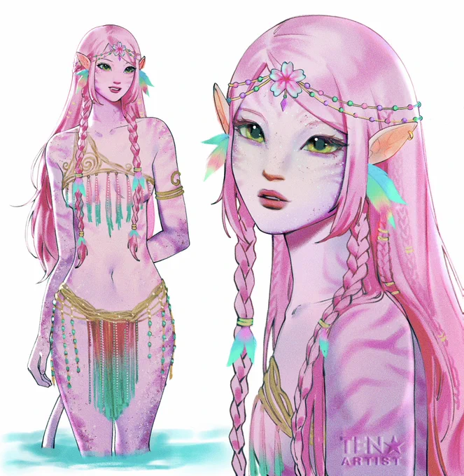 pink na'vi #avatar #sakura
