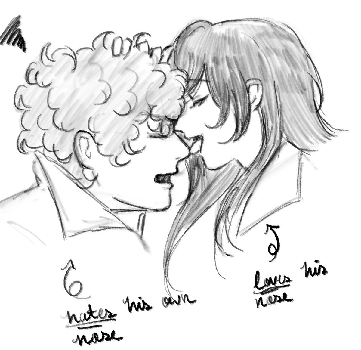 myshkin526's tweet image. calls him her roman statue to piss him off