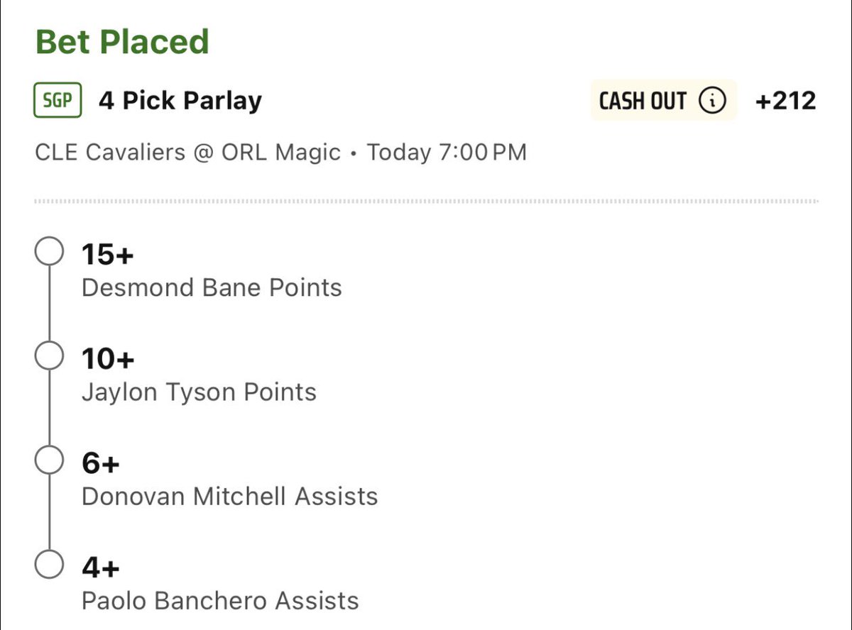 Proper_Picks's tweet photo. MIA/CLE +212 Parlay

Little get back from the earlier miss. Let’s hit this one! Feeling good about it. 

@thewinn1ngedge if you want to join our discord community both free and paid subs !

#FREEbet #MIA #CLE #NBA #Sportsbetting https://t.co/sQsMGkTVKV