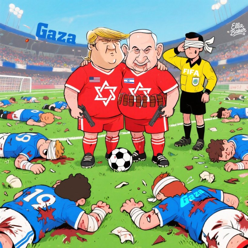 A World Cup overshadowed by genocide, Epstein, ICE killings, and expensive tickets.

#BoycottWorldCup2026