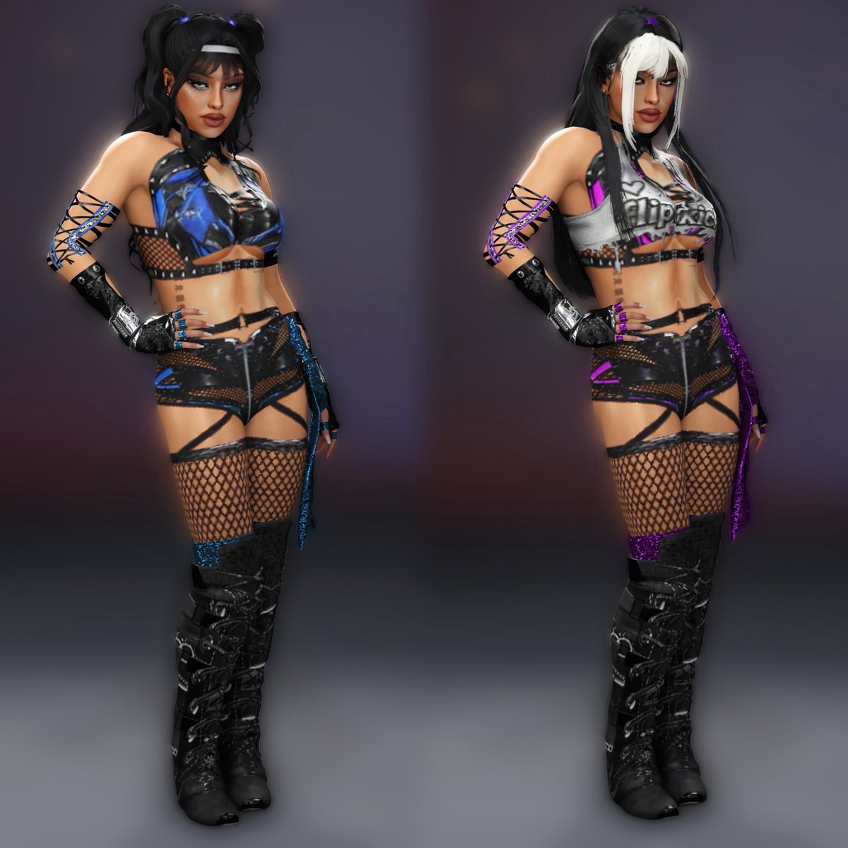 TheLexiLi's tweet image. 𑣲𝐝𝐨𝐮𝐛𝐥𝐞 𝐟𝐞𝐚𝐭𝐮𝐫𝐞. #WWE2K26 #WWE2K25