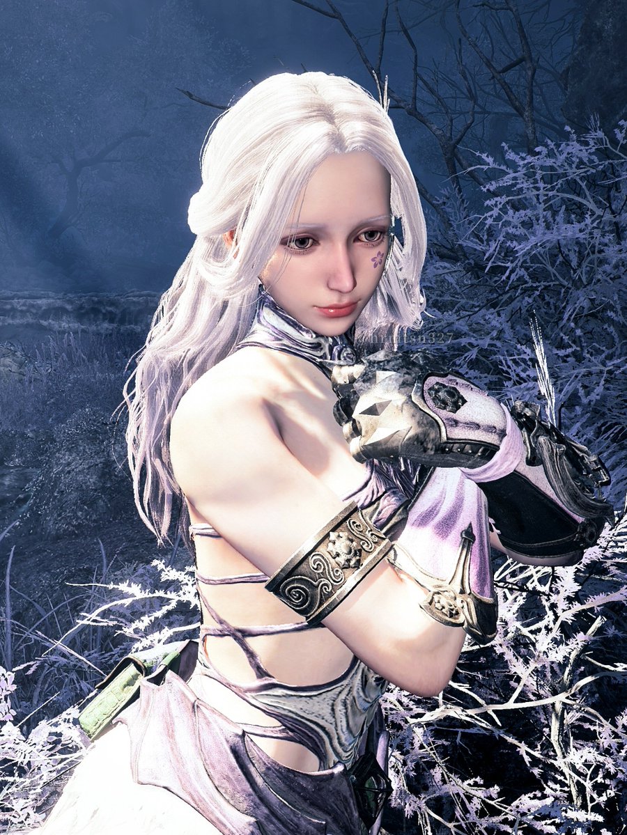 🤍💜
#MHWilds #モンハン重ね着