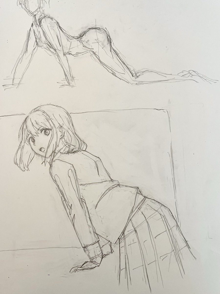 code_finalis's tweet image. 本日のお絵描き練習