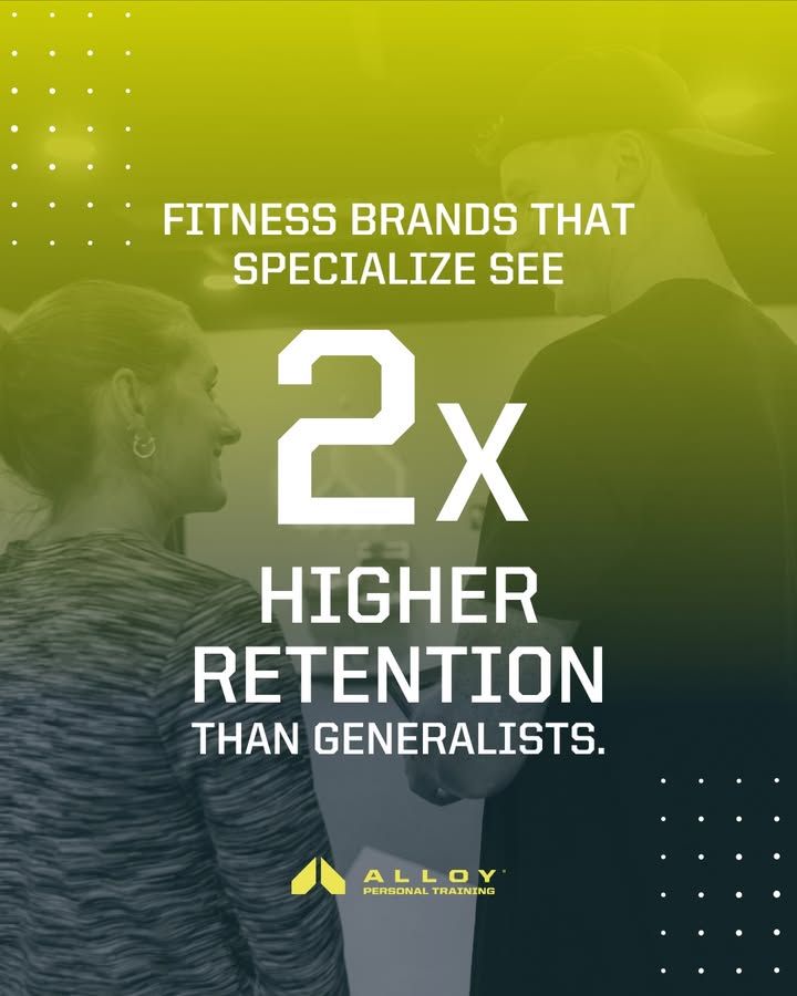 1TeamAlloy's tweet image. At Alloy, our focus is crystal clear: adults 45+ who want structure, results, and real coaching.

#AlloyPTFranchise #memberretention #teamAlloy #fitnessfranchise #personaltraining #strongertogether
