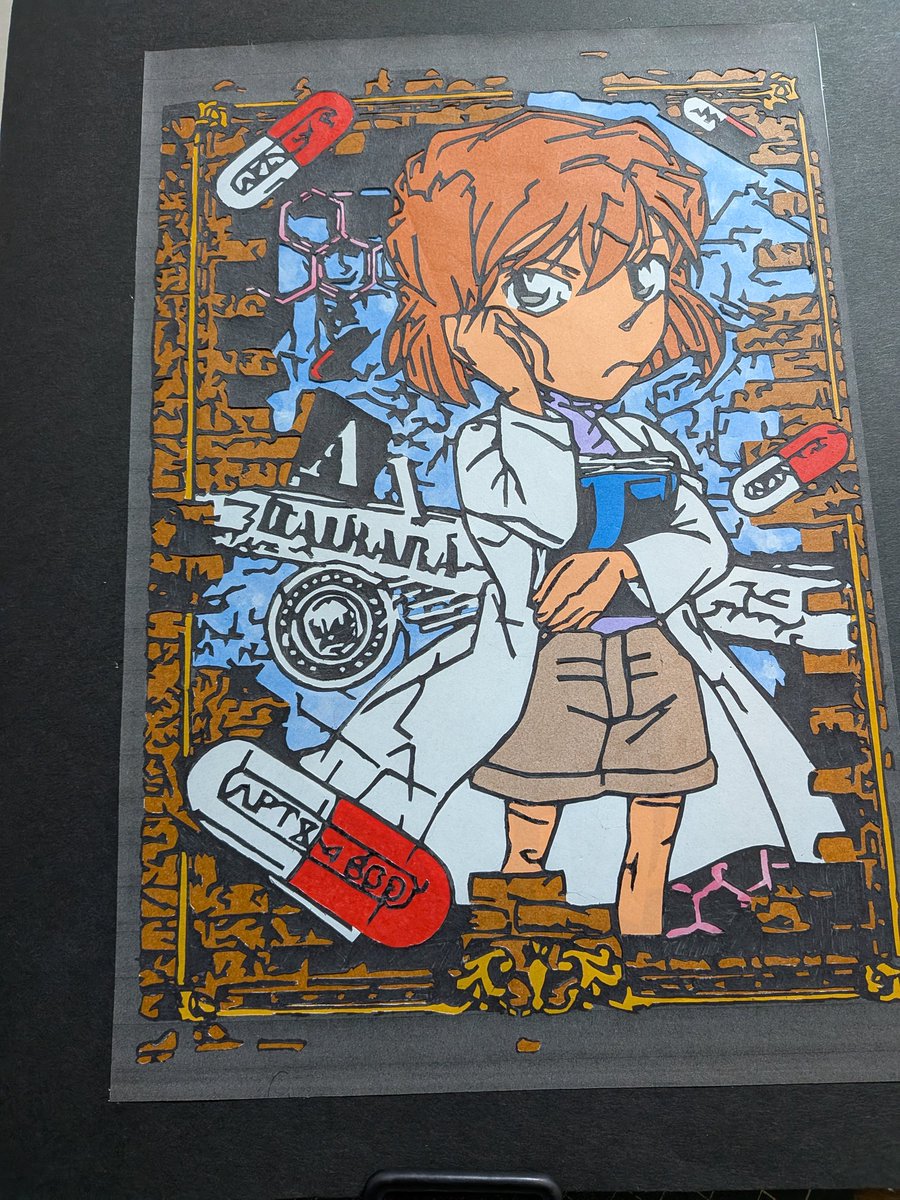 staley1985's tweet image. 娘の楽器発表会用に譜面隠しを作成。
「名探偵コナン」とYOASOBIの「アイドル」を演奏予定。