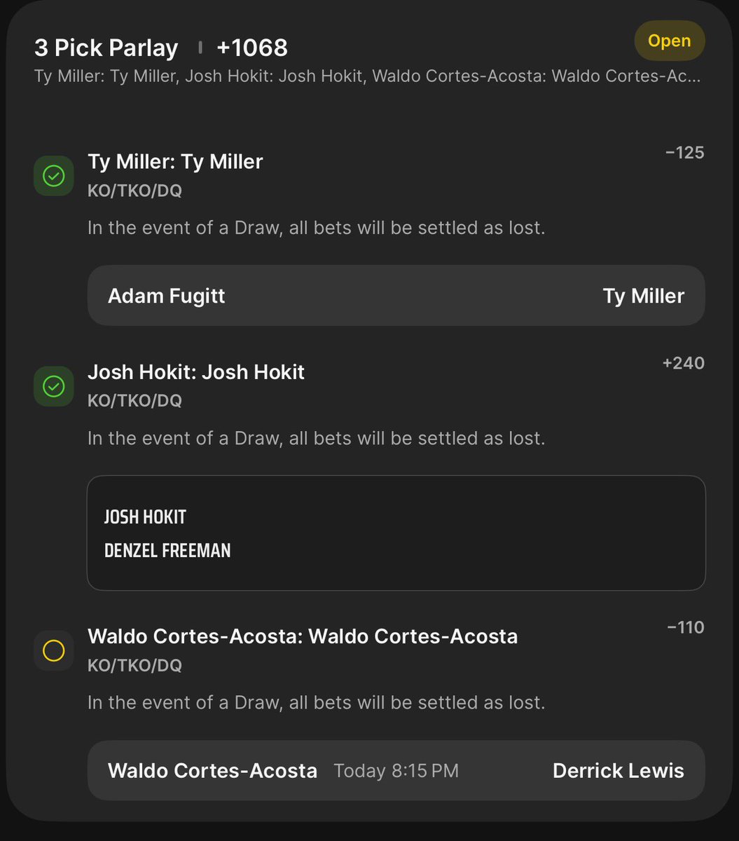 UFC missed you so much💸

More violence!