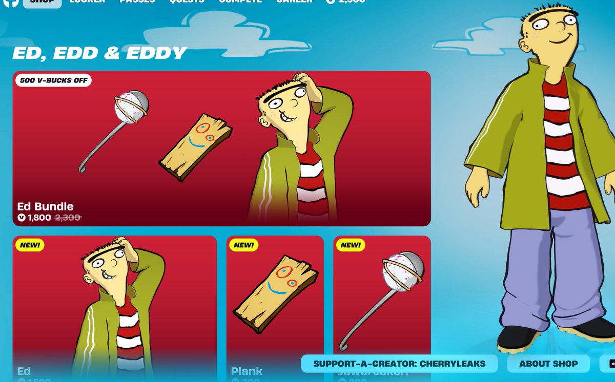 ED SKIN AND COSMETICS OUT NOW 🔥🔥

BUY IT HERE: fortnite.com/item-shop?crea…

#EpicPartner