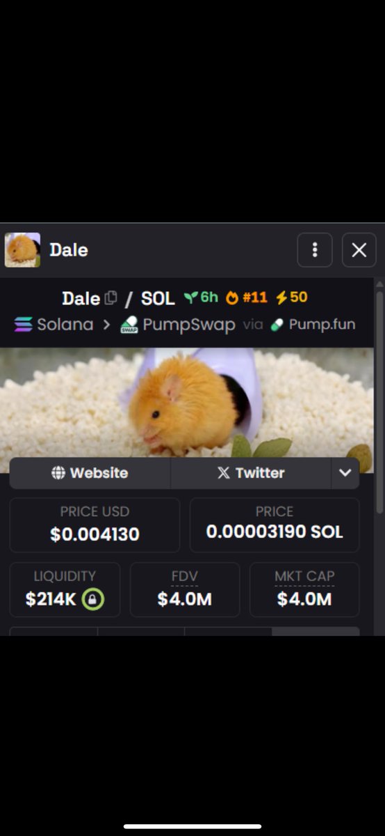 There is no doubt in my mind that $DALE hits 10M MCAP very shortly

-Featured in a Mr.Beast Video
-1/1 Creature
-Dale is Half Mammoth 

TLDR: DALE MIGHT MAKE US RICH