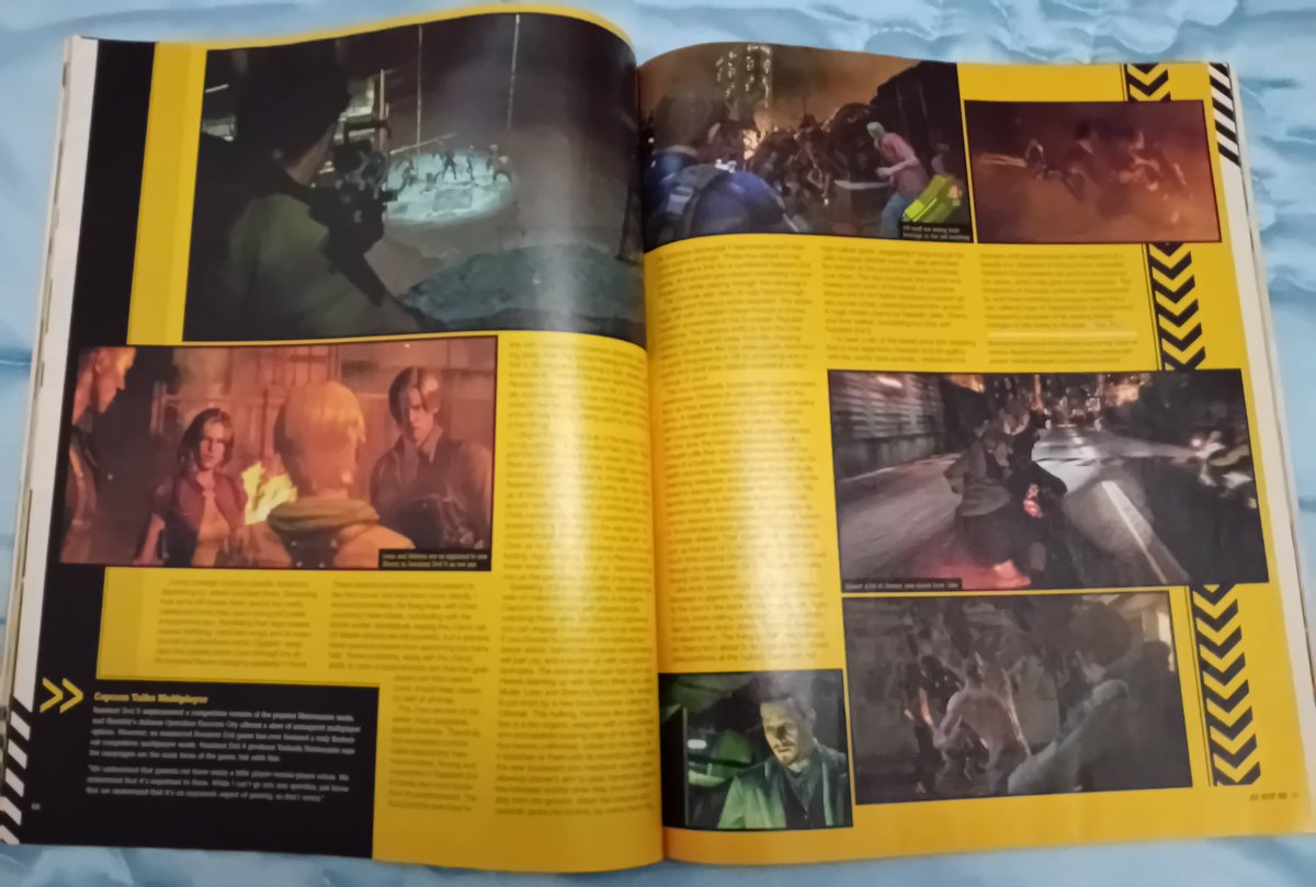 MinervaPrezRuiz's tweet photo. Revista americana #Gameinformer sobre el juego #ResidentEvil6 🏙🏗🧟♂️🧟♀️🔫💪🏻 con #LeonKennedy 🔵 y #AdaWong 🔴 ... #REBHFun https://t.co/5Xz9wrM9Co