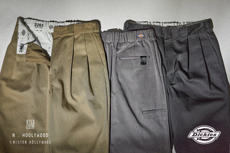 N.HOOLYWOOD COMPILE LINE x Dickies エヌハリウッド ミスターハリウッド コンパイルライン ディッキーズ 26SS 別注 2TUCKS TROUSERS 2タックトラウザーズ 2261-CP40-029 peg 42(XL) T.GRAY ワーク イージー パンツ ボトムス【新古品】【中古】【N.HOOLYWOOD COMPILE LINE × Dickies】 N.HOOLYWOOD COMPILE x Dickies 26SS『2TUCKS TROUSERS』が国内