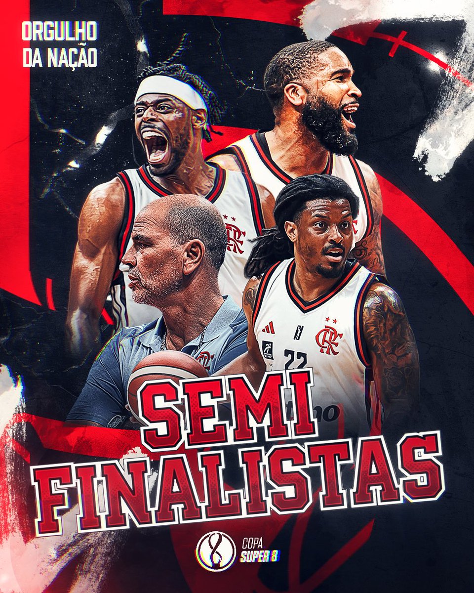 CLASSIFICADOSSSSSSSSS PRAS SEMISSSSSSSSSSSSSSSS! RUMO AO PENTA DA SUPER 8, MEU #FLABASQUETE! VAMOSSSS! 🔴⚫💪