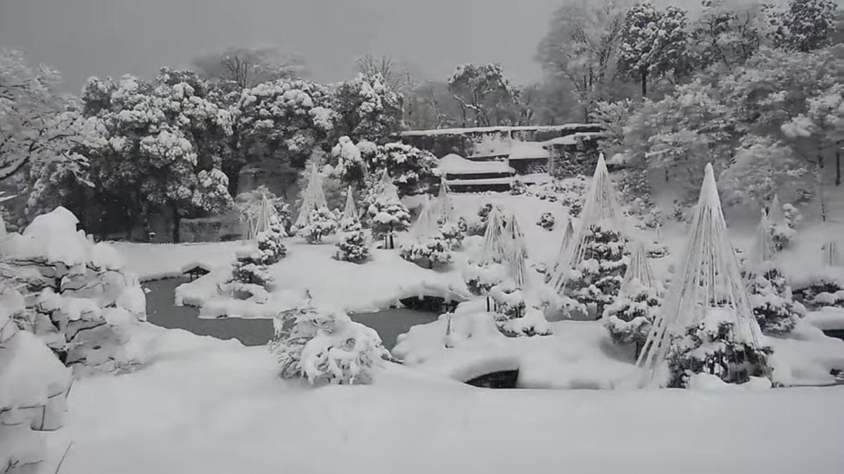 FurattoKanazawa's tweet image. 金沢の街は雪に包まれました。

金沢城三の丸広場
玉泉院丸庭園
金沢21世紀美術館
長町武家屋敷跡

市内ライブカメラより
kanazawa-kankoukyoukai.or.jp/article/detail…
www4.city.kanazawa.lg.jp/soshikikarasag…