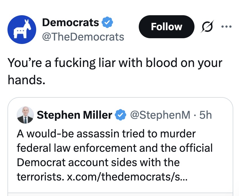 MrAndyNgo's tweet image. Official Democrat accounts appear to be encouraging or suggesting armed insurrection against the U.S. government.