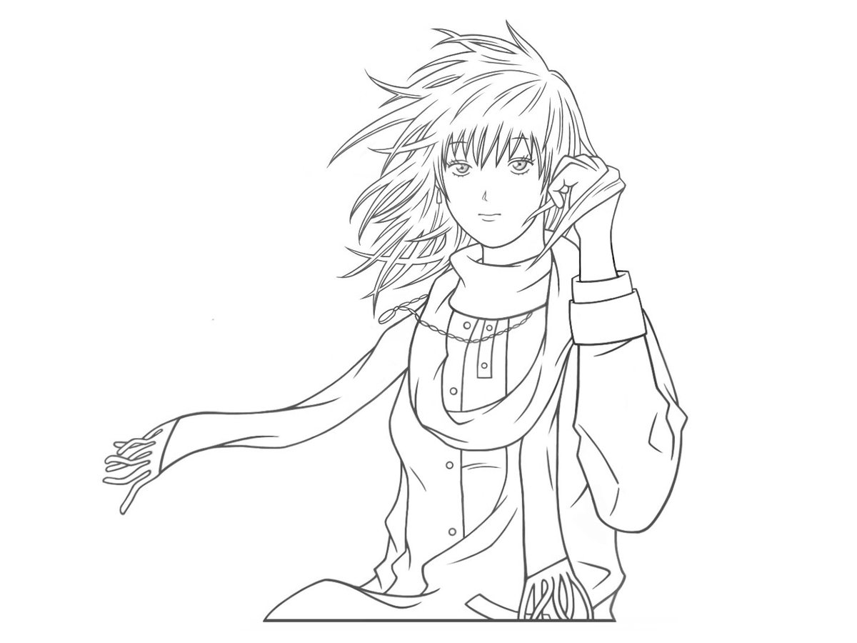 寒そうな女子】 #イラスト #illustration #デジタル #女子