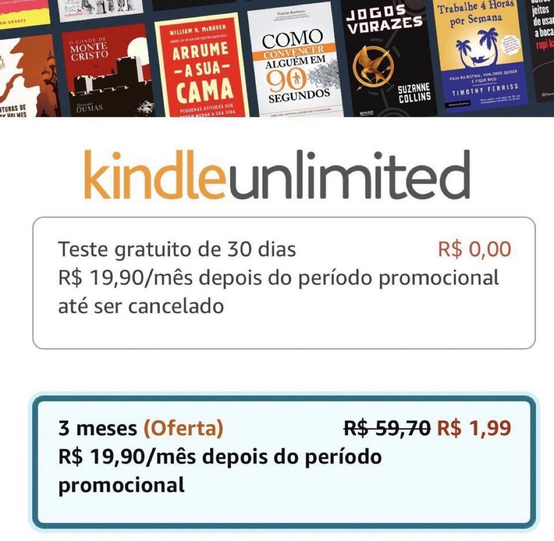 CalangoPromos's tweet image. KU DA AMAZON LIBERADO!

Aproveite a promoção do Kindle Unlimited e use o cupom de desconto da Amazon de 3 meses grátis ou na promoção!

- Ative no link
 amzlink.to/az0CkN5HZWHzD

- Compre Kindle com preço promocional
 amzlink.to/az0vqFhawMEjV

*Clique em abrir no app