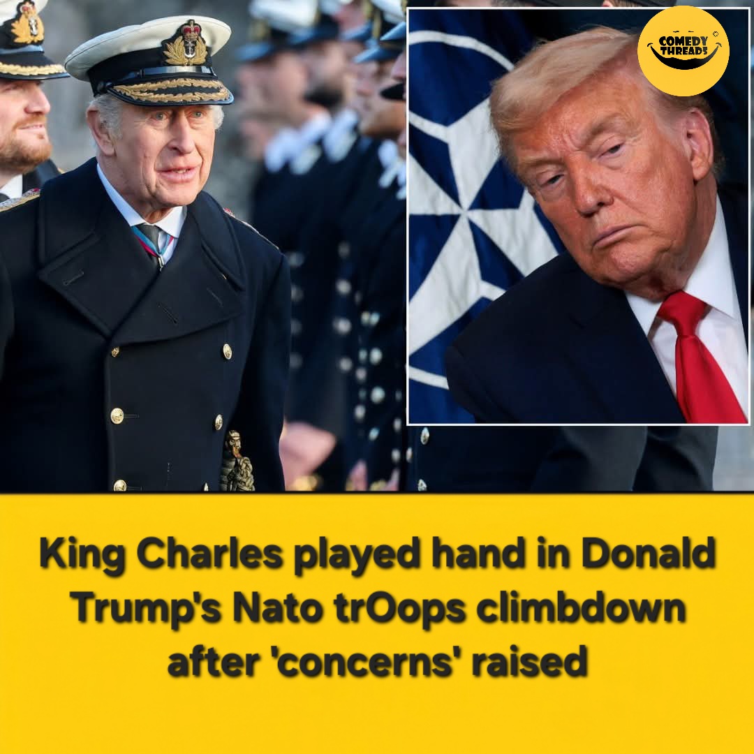 Abiaonline1's tweet photo. King Charles raised “concerns” and Trump’s NATO troops climbed down faster than a cat off a hot roof. No tanks, no tweets — just royal eye contact and diplomacy. Proof that sometimes politics runs on tea, tone, and timing. 

#NATO #Trump #KingCharles #WorldNews https://t.co/jUTw5j3WkP