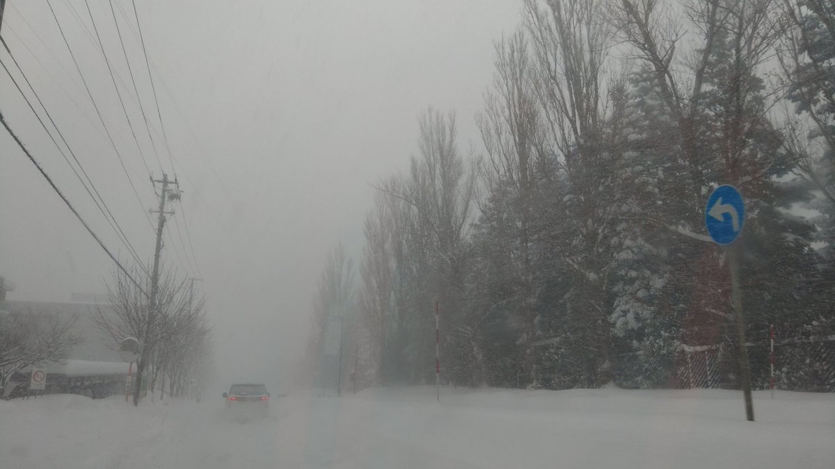なんも見えねぇ😩 コレ札幌市内だぜ…