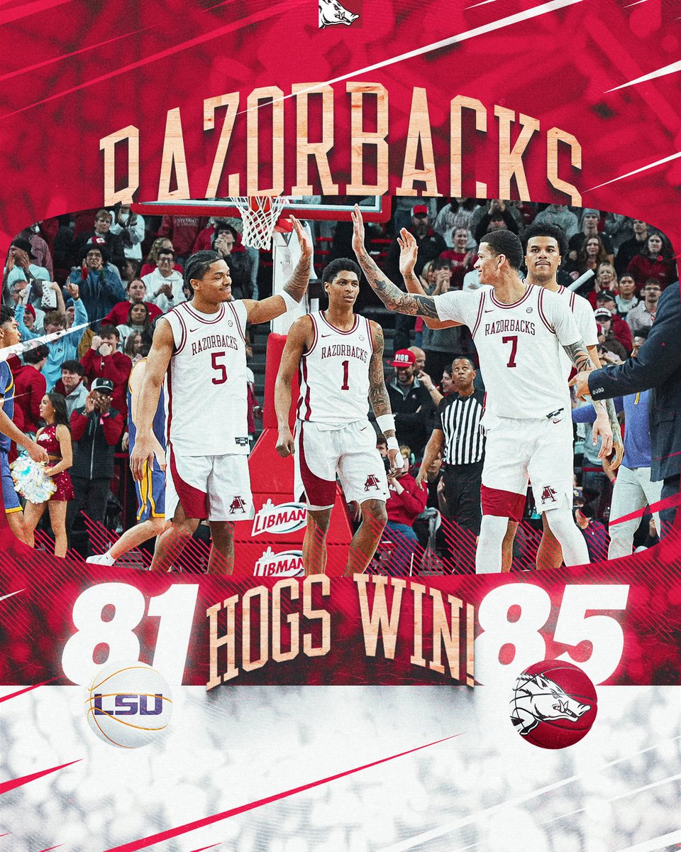 RazorbackMBB's tweet image. Too cold for the Tigers 🥶