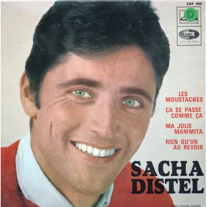 TheExtremeMusi1's tweet image. #InRemembrance of Sacha Distel (29 Jan 1933 – 22 Jul 2004)
his top 10 songs are:

10. Olympia Orgy
9. L'incendie à Rio
8. Oh quelle nuit
7. Adios Amigo
6. Oui, oui, oui, oui
5. Ma Première Guitare
4. Monsieur Cannibale
3. The Good Life
2. Scoubidou
1. La Belle vie