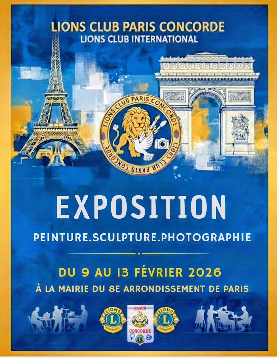 The 30th Lions Club Paris Concorde exhibition! 
Come and see me and my sculptures, along with many other artists, on February 11th, starting at 7 pm at the 8th arrondissement town hall in Paris. I would be delighted to meet you.
Eveline David-Valette
Edvsculpturepeinture.com