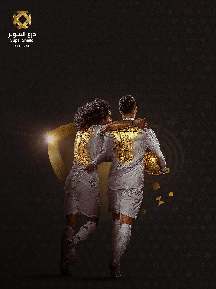 QSL_EN's tweet photo. The golden duo ✨
#AlSaddShababAlAhli | #QatarUAESuperCup | #SuperShield https://t.co/OOTdoPq3pF