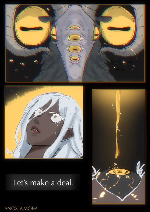 "Let's make a deal…"
NOX AMOR pt.45-47
#NIGHTREIGN 