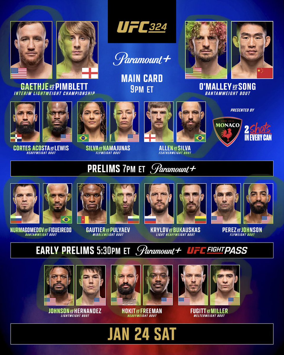 Youngpoodle's tweet photo. #UFC324 Picks. https://t.co/HVQa9DQq4d