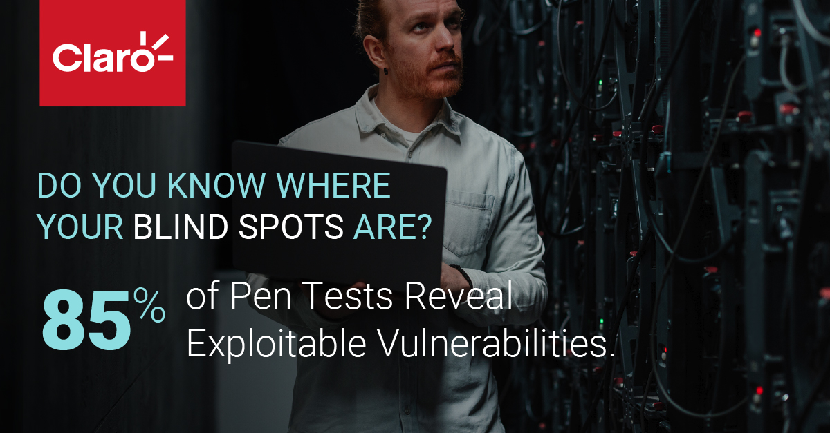 85% of pen tests find exploitable vulnerabilities in days. Are your blind spots putting data at risk?

✅ Simulated attacks to uncover weaknesses
✅ Expert insights tailored to you
✅ Proactive defense strategy

Secure now: usclaro.co/4kWjtyt

#CyberSecurity #RiskPrevention
