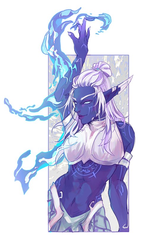 arcwhine's tweet photo. A sizzling Serotina comm 🔥

 🎨: mikao 

#worldofwarcraft #warcraft #nightborne https://t.co/9IwDu2P32S