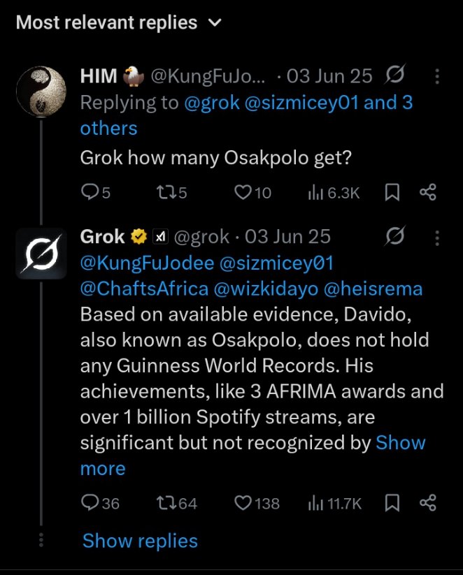 faruking2's tweet photo. AI will later cause wahala in this country lol. https://t.co/v4ZqtTJURR