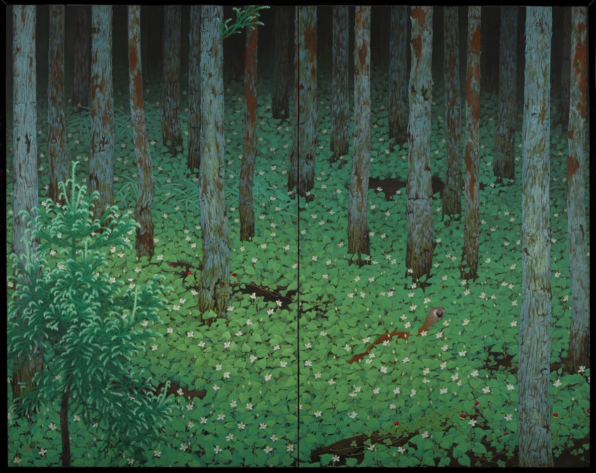 Forest, by Katayama Bokuyo, 1928