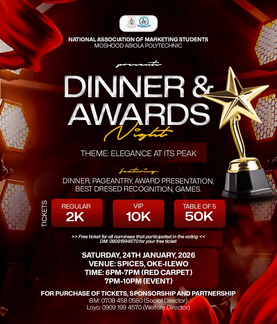 mr_highdee's tweet image. It’s my department Award night, glad to be one of the executives of this department… #Marketingstudent #Mapoly 🖤🩶