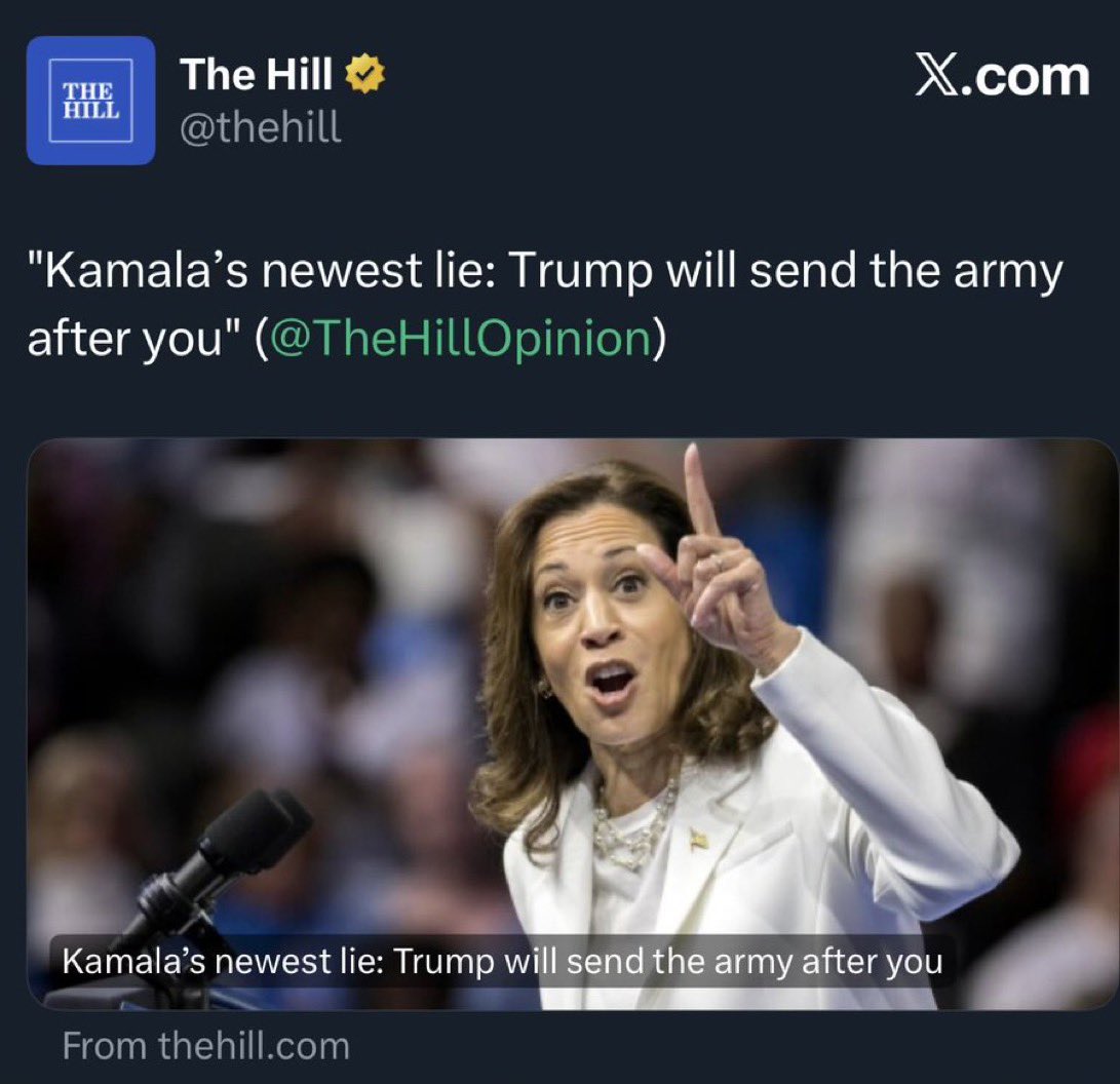 trouble_man90's tweet image. Kamala said trump would do exactly what happened today and the media called her a liar.