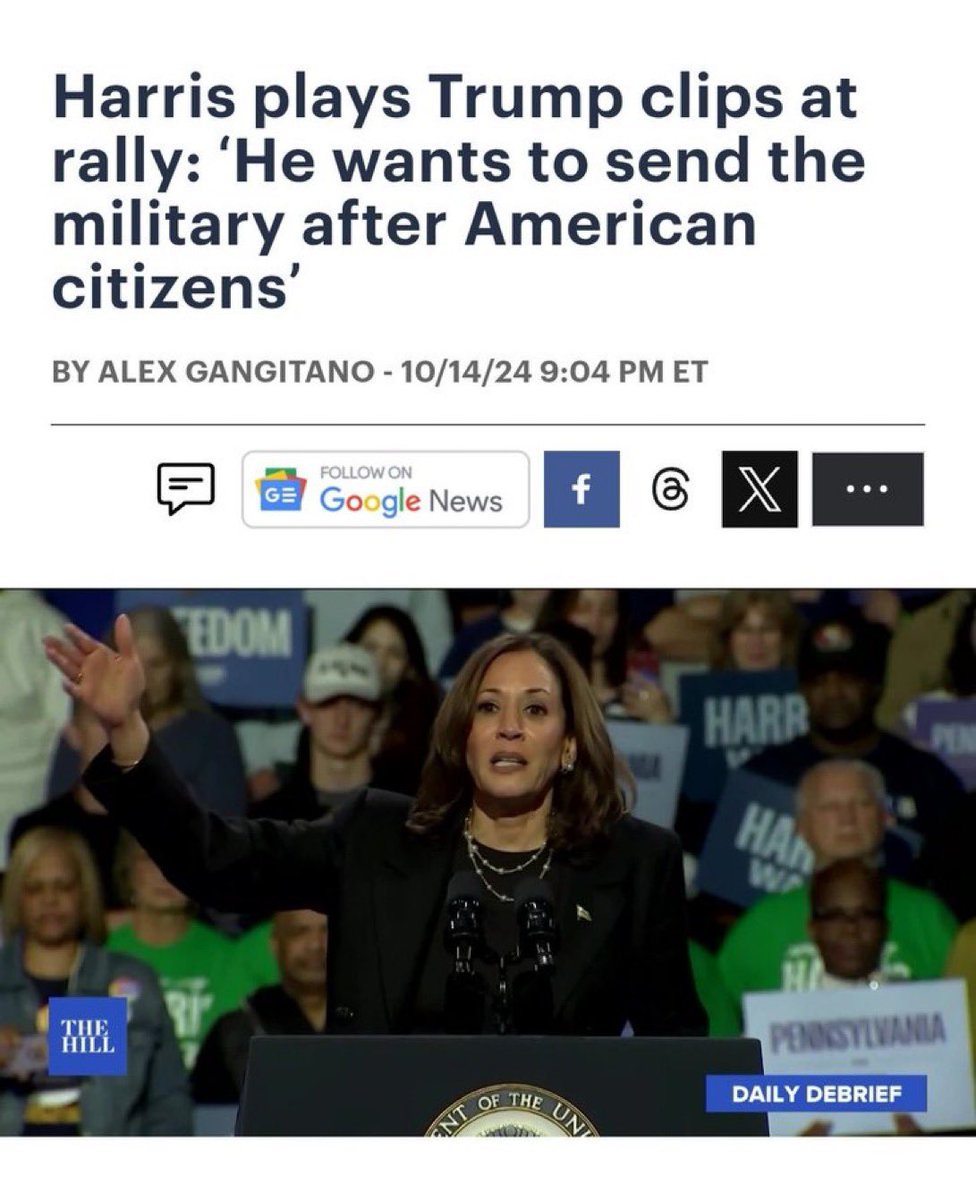 trouble_man90's tweet image. Kamala said trump would do exactly what happened today and the media called her a liar.