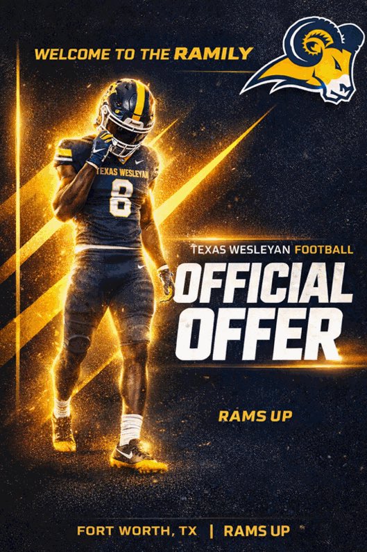 JamariChance5's tweet photo. I’m very blessed to receive an offer from @TxWesFootball !! #AGTG @Coach_Bah #GoRams ! https://t.co/vnWYGCoWZa