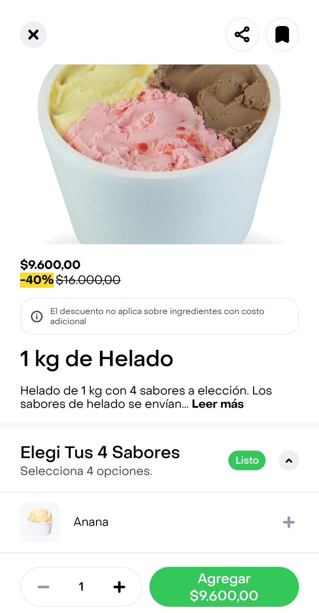 PreciosRosario2's tweet image. #HeladosEnRosario 🍨

💣 Ahora en #Rappi 💣

🍨 1 kilo de helado de #Grido
💰 $9.600

👉🏻 Probá si funciona en tu zona y avisanos