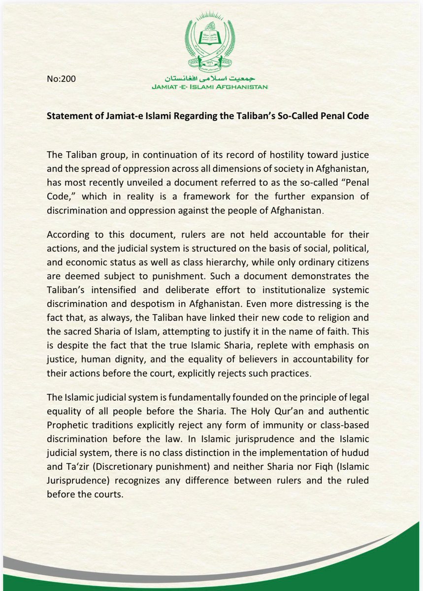 Jamiat-e-Islami Afghanistan tweet media